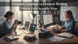 content creation vs content writing