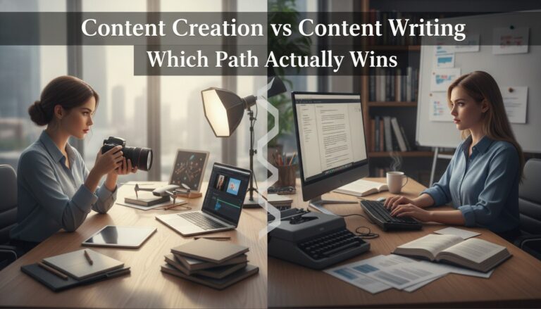 content creation vs content writing