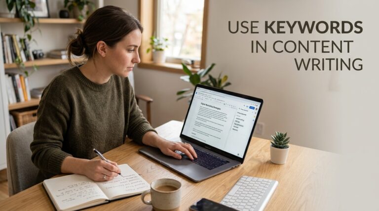 how to use keywords in content writing