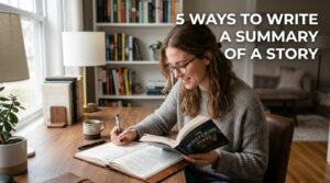 how to write a summary of a story