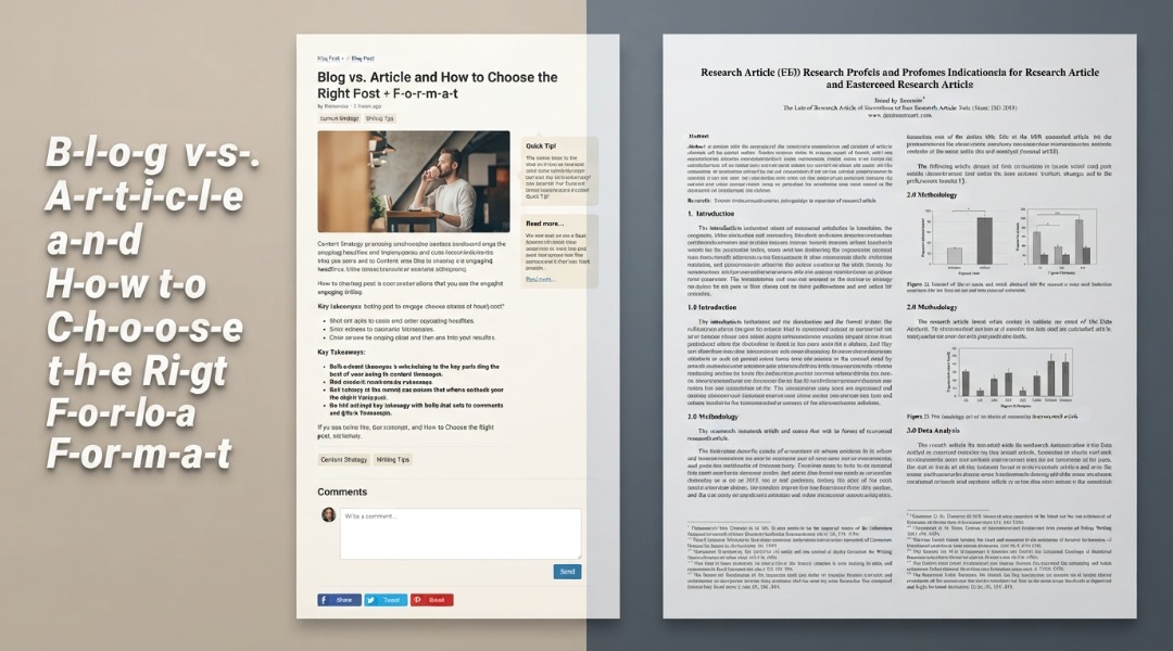 Blog vs. Article