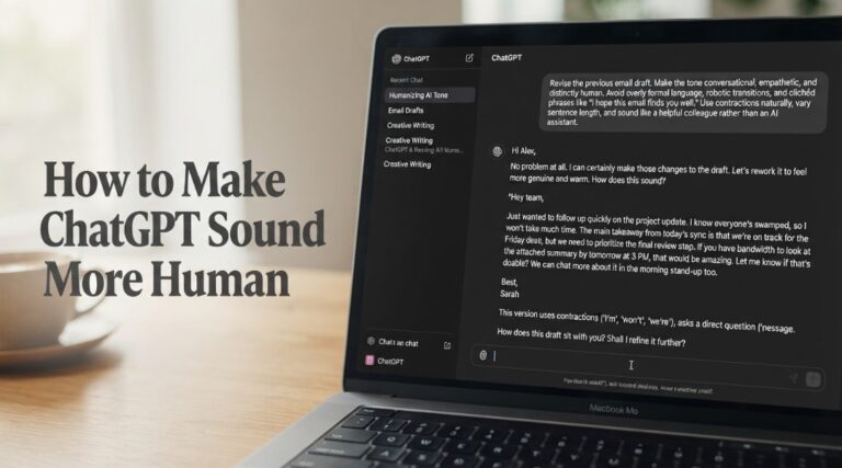 How to Make ChatGPT Sound More Human